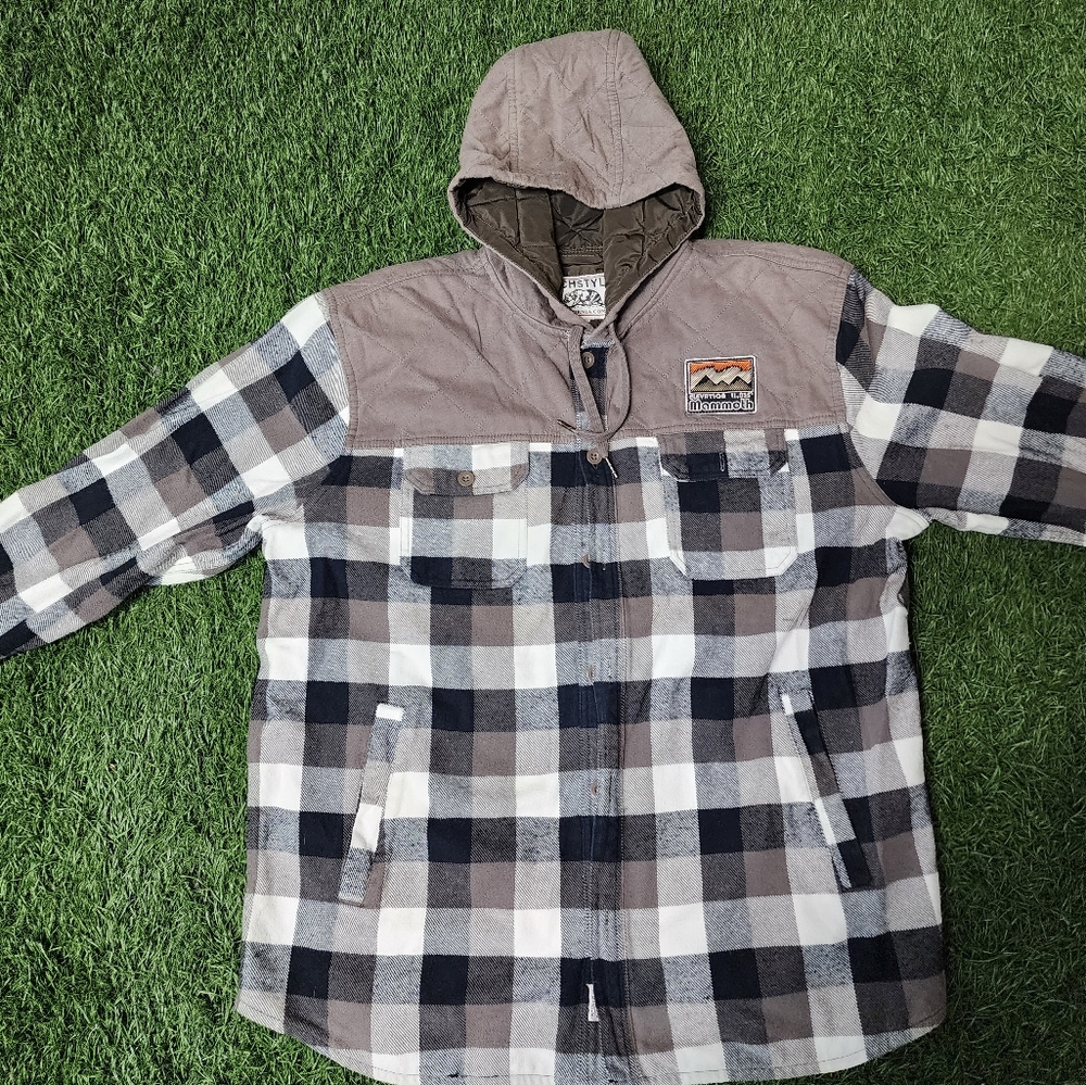 Mammoth hooded flannel- Men's XXL